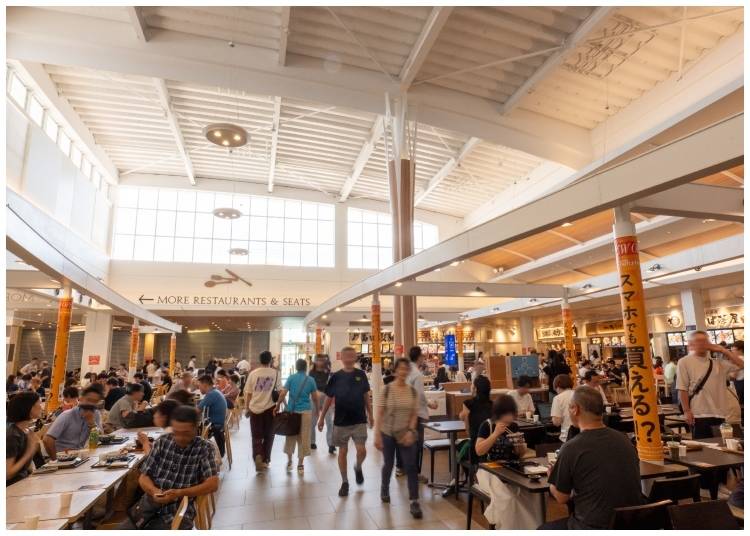 The Food Court has 13 shops offering a variety of tasty menu options