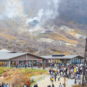 富士山と箱根 |芦ノ湖の浮かぶ鳥居、山中湖、大涌谷「陸・水・空」探検ツアー（箱根ロープウェイ無料乗車券付き） |東京/新宿発
画像：Klook