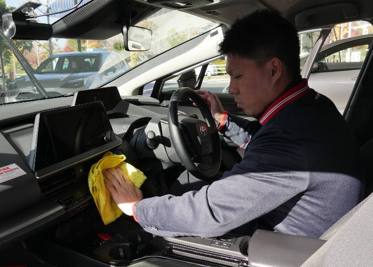 Nippon Rent-A-Car's Cleaning