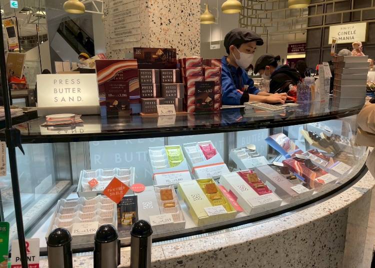 もはや東京土産の定番：PRESS BUTTER SAND 渋谷スクランブルスクエア店
