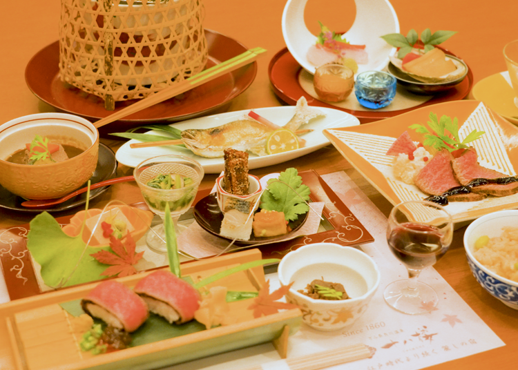 Hida Beef kaiseki course at Japanese-style hotel Juhachiro in Gifu