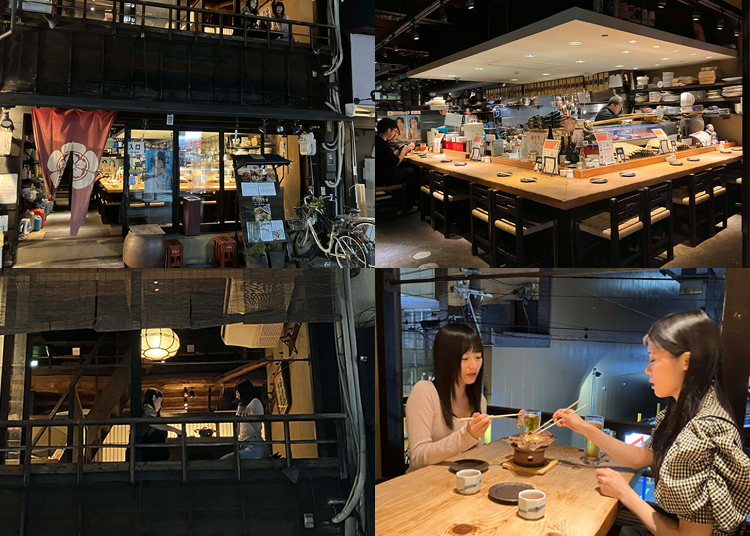 다마미야 구역 신세이 한바 슈보 부랏사이. 히다규 요리도 맛볼 수 있다