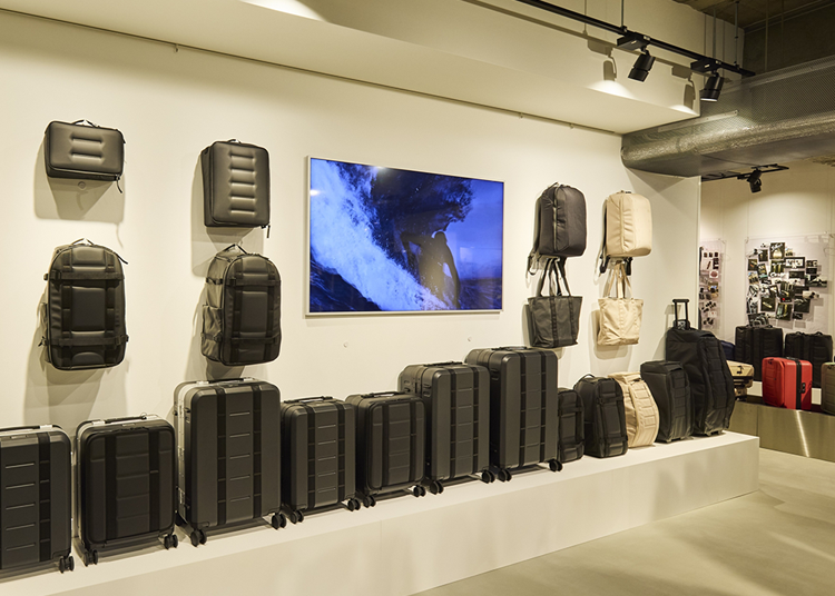 Extensive selection of bags at the D_b_ Asia flagship store