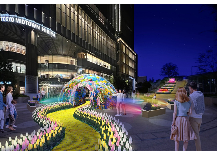 ▲&ldquo;Wicked: For Good presents Flower Dome&rdquo; (evening) (*Image shown is for illustrative purposes only.)