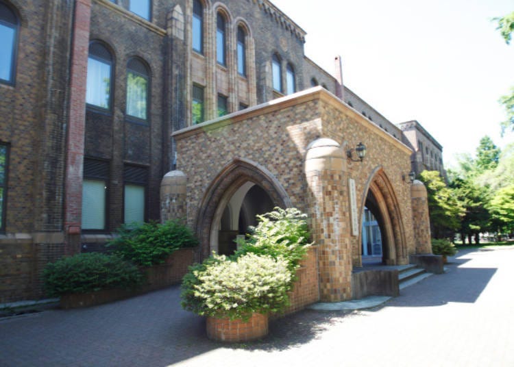 The impressive scratch tile and terracotta exterior of the Hokkaido University Museum