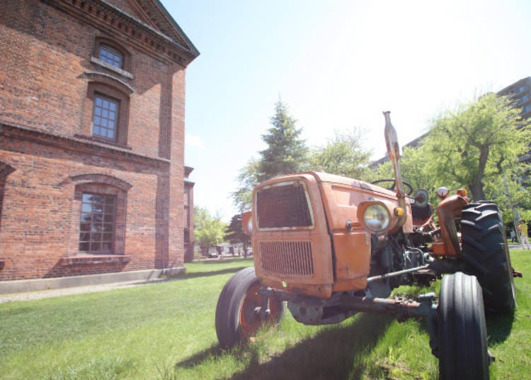 Also on display is farm equipment that was used in the cultivation of hops in Kamifurano Town