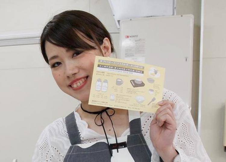 In addition, it is no problem if you get lost because every participant receives their own instruction sheet.