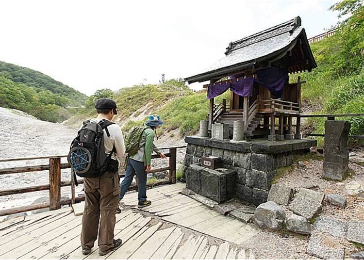 ▲The amount of hot water coming from Sagiriyu is small, so it can only be enjoyed at these day-trip bathing facilities.