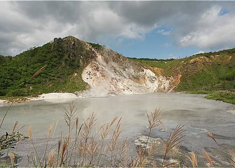 ▲This photo shows the wide Oyunuma swamp with Mt. Hiyoriyama as a backdrop.