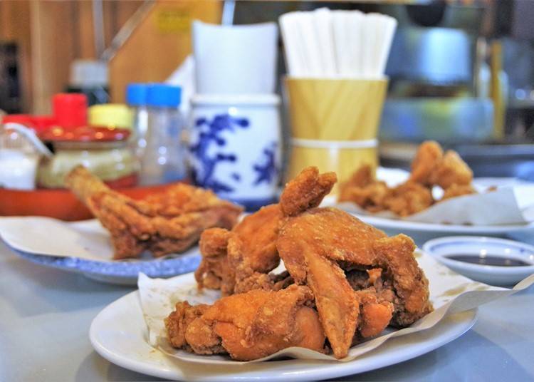 Zangi and karaage are separate menu items at Torimatsu, the birthplace restaurant of Zangi.