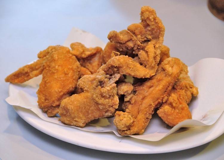 Zangi originally used chicken pieces still on the bone.