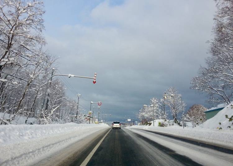 ポイント5）冬の北海道の運転は危険がいっぱい！