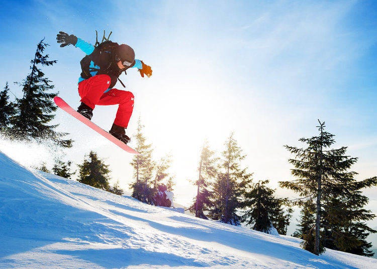 In winter, enjoy skiing & snowboarding too!
