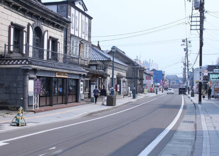 ⑤小樽的街景「堺町通」超適合拍網美照！