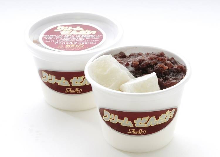 鲜奶油红豆麻糬冰淇淋（クリームぜんざい）S-230日元、M-320日元