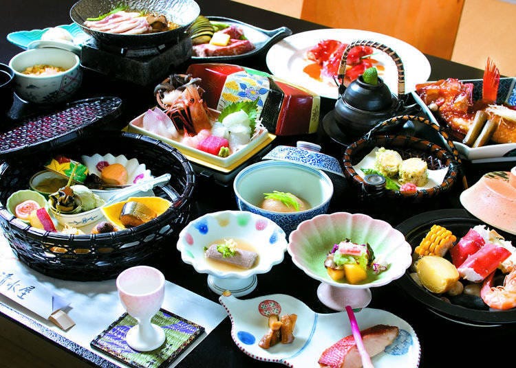The “generous and delicious Kaiseki course”.