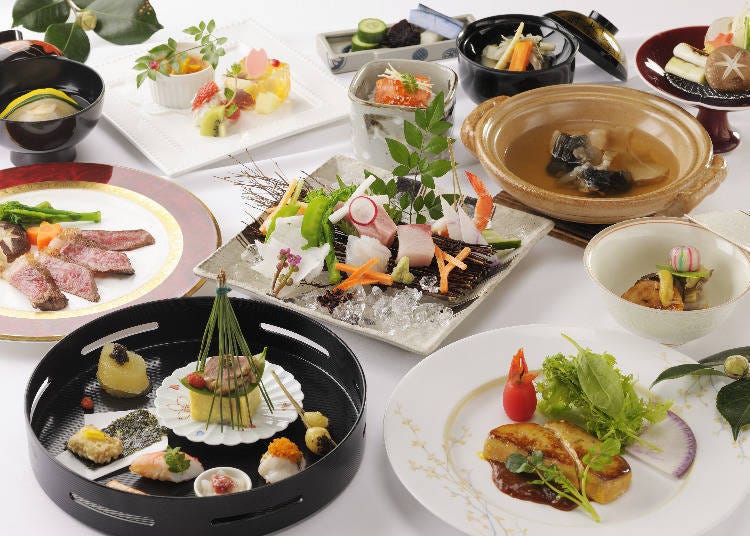 Kaiseki cuisine enabling you to feel the seasons.