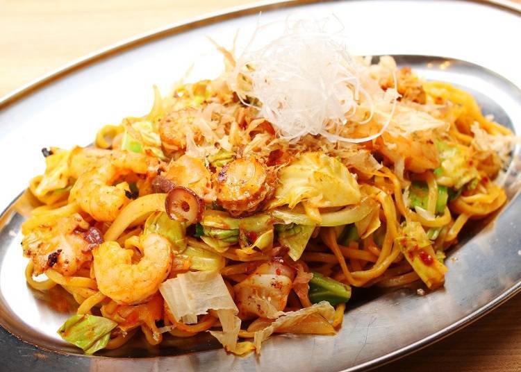 Noboribetsu enma yakisoba (980 yen, including tax) is a specialty Noboribetsu dish that you can eat at some of the restaurants in town.