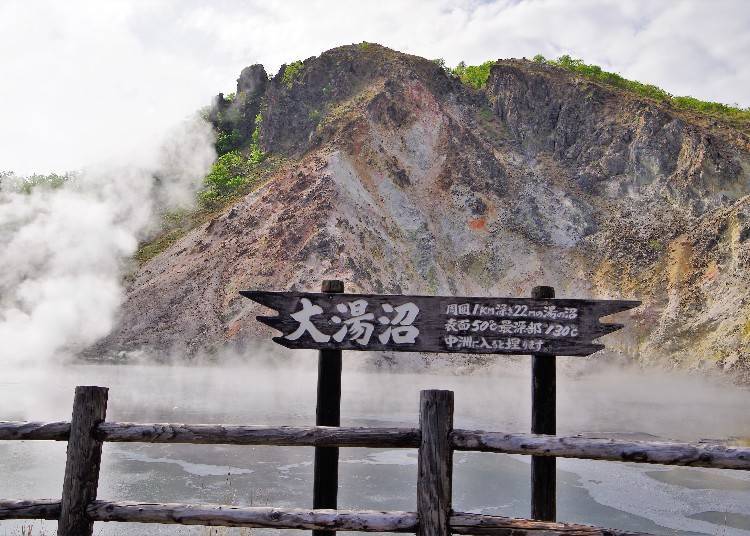 大湯沼是周圍一圈約1公里的溫泉沼澤