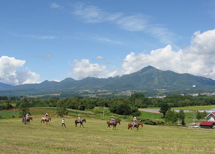 Riding on a horse through the huge natural wonderland is something special!