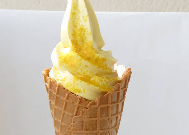 北海道冰淇淋推薦⑤恵庭市「惠比壽南瓜霜淇淋」：牛奶與南瓜的圓舞曲
