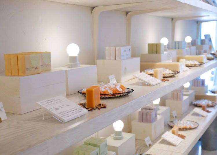 ▲ The store started with 10 original varieties of soap