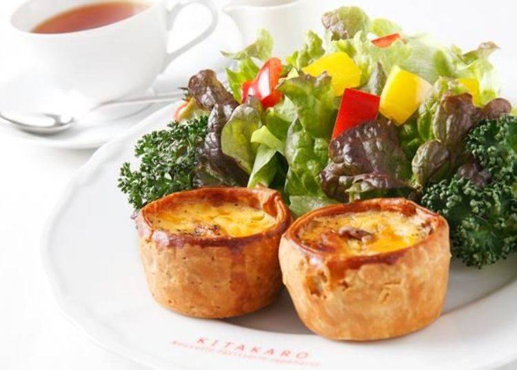 ▲Sapporo Honkan Limited "Quiche" (with coffee or tea) 680 yen