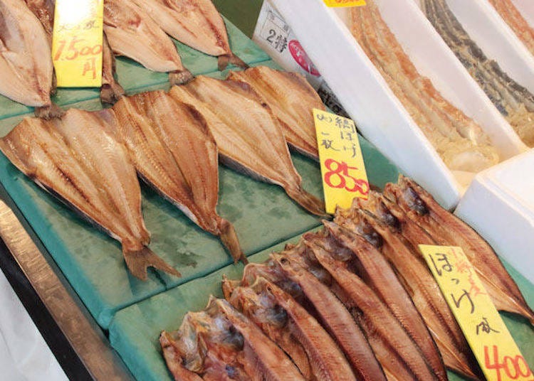 깔끔한 맛인 [마홋케]와 살이 통통한 [시마홋케]가 있었다. 길이 20～30cm의 커다란 것도 있다!