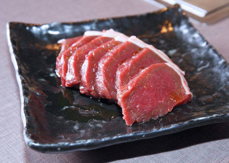 Yezo deer venison from southern Hokkaido (880 yen)