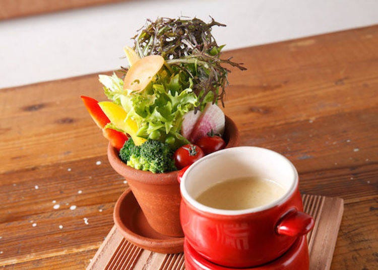 「有機蔬菜的義式冬季蔬菜料理」（950日圓）