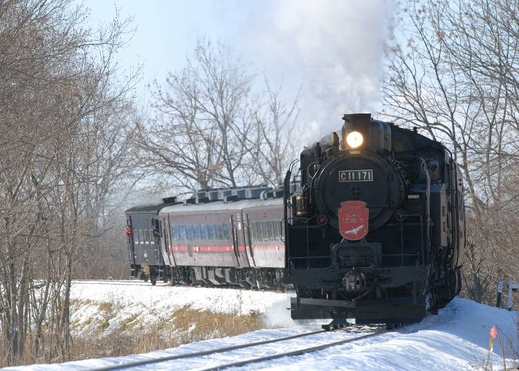 SL Winter Wetland Train: Steam train running through Hokkaido's winter wonderland! (Seasonal railway)