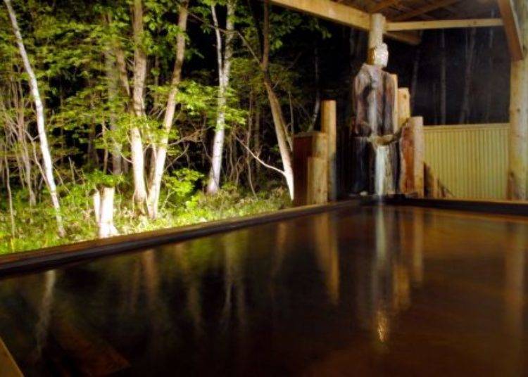 Sulfur hot spring piped directly from the source (Meiyu-no-Mori Hotel Kitafukuro)