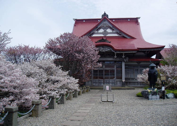 12. Seiryu-ji Temple: A popular spot for late-blooming cherry blossoms