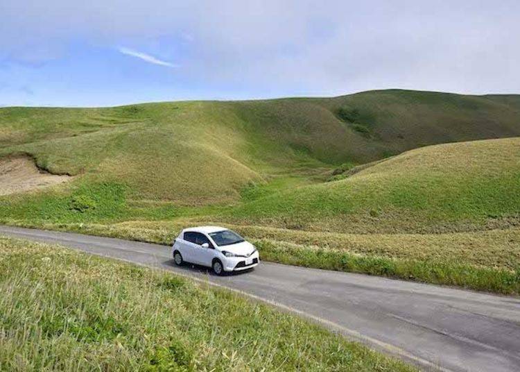 Driving among the hills