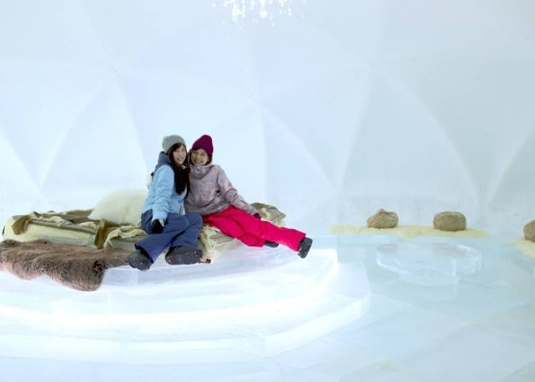 ■住一晚被冰环绕的「冰雕饭店」