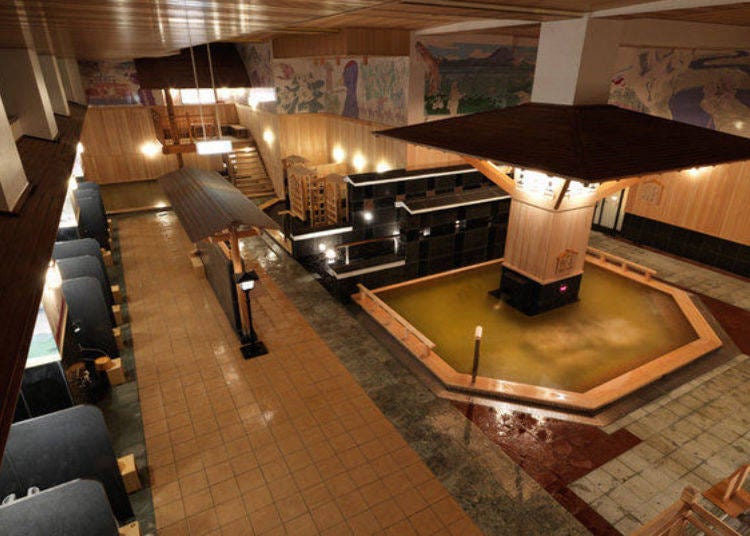 ▲Enjoy the varieties of hot springs in Houdegan! (Picture provided by Akan Yuku-no-Sato Tsuruga)