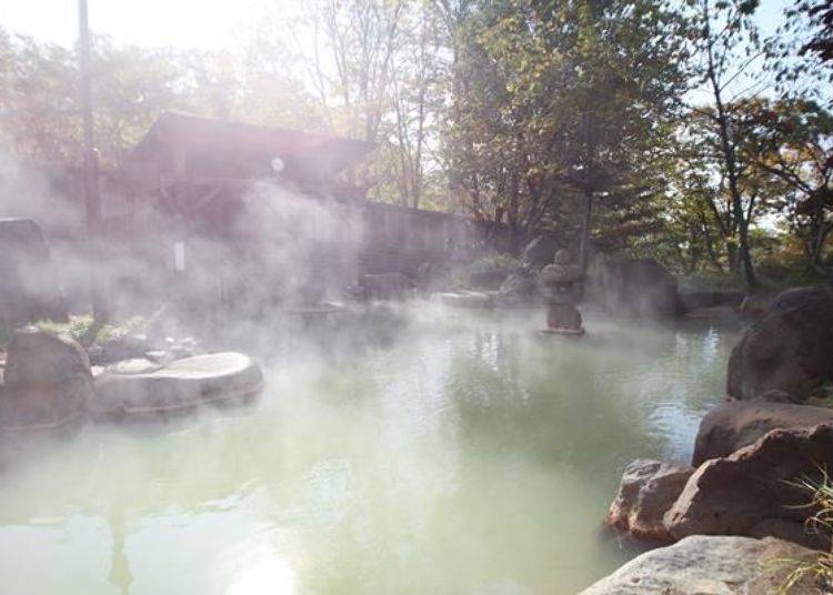 ▲This hot spring is called “Rejuvenation Water”