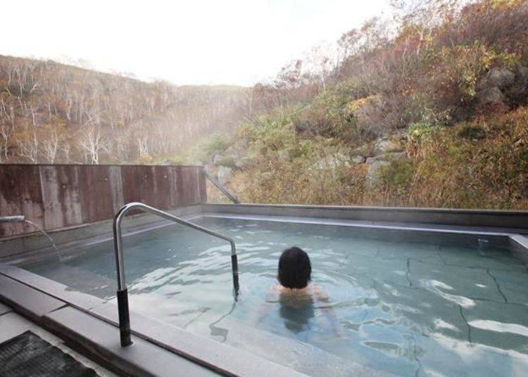 ▲It made me feel as though I was in a secret hot spring deep in the mountains! After soaking for a while, my skin felt smooth.