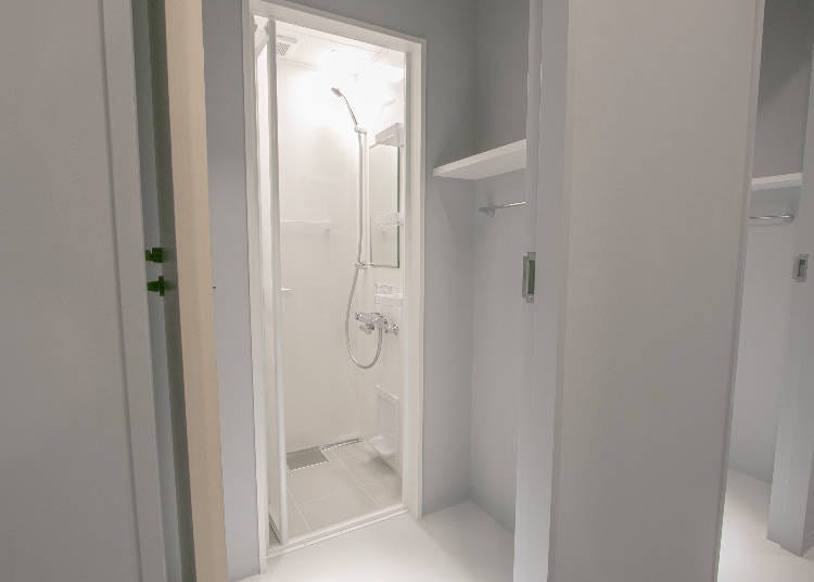 Shower rooms are also available