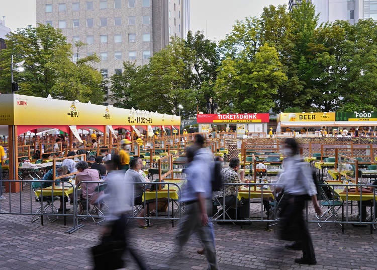 The site of Odori Park's beer festival (Photo: PIXTA)