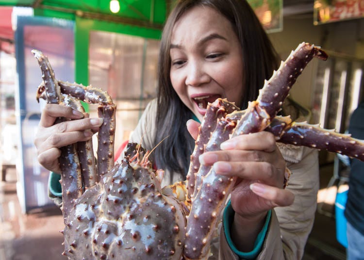 The best Hokkaido food? Hokkaido seafood is amazing - especially the crab!