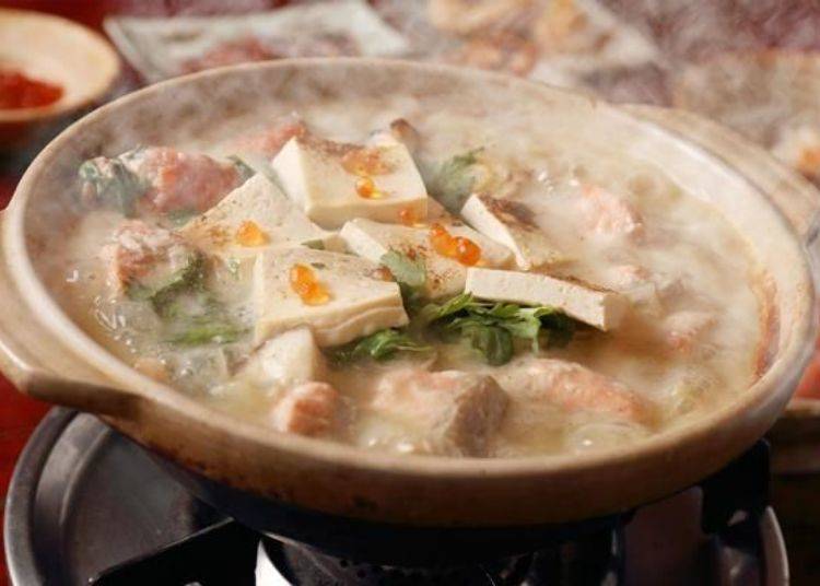 ▲ Kandai-tei signature dish since the shop’s founding, “Minabe (Ishikari Nabe)”