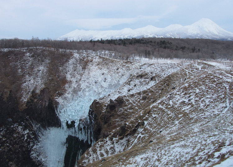 3. Furepe Waterfall: Drift ice above icy falls