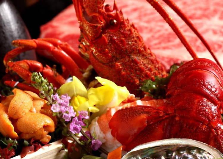3.다양한 연어 요리를 뷔페로 즐기는 ‘해산물과 숯불구이 전문점 햐쿠야 혼테이’