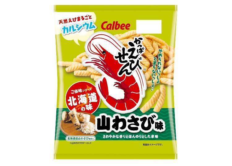 １．北海道山葵口味蝦條 / 卡樂比