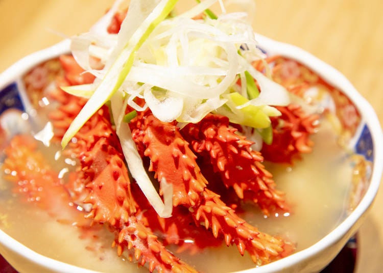 Nemuro's specialty, Hanasaki crab “Teppo Jiru”