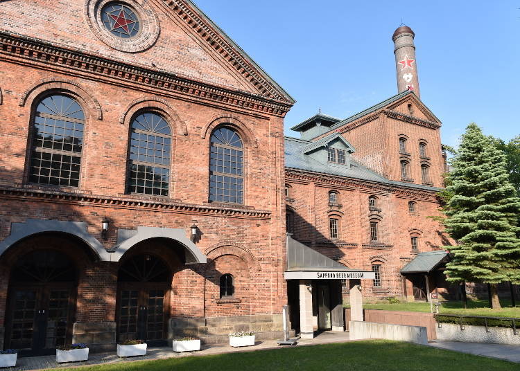 Once a factory, now the Sapporo Beer Museum (front) and the Sapporo Beer Garden (back)