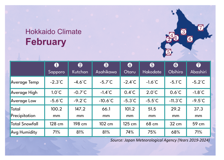 Hokkaido’s February Weather: Staying Warm Through the Coldest Days