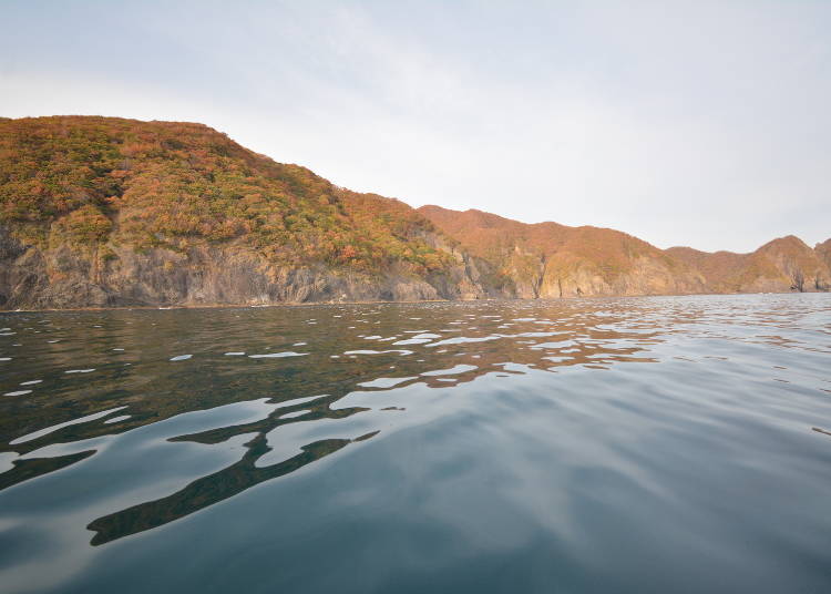 (7)바다 위에서 바로 본 절경 ‘이와베 해안’