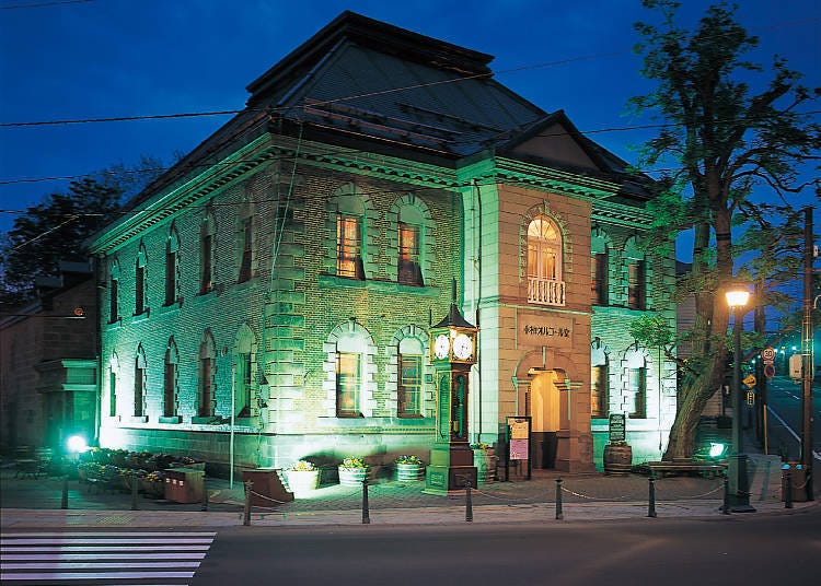 The lit-up Orgel Doh building at night looks amazing in photographs!